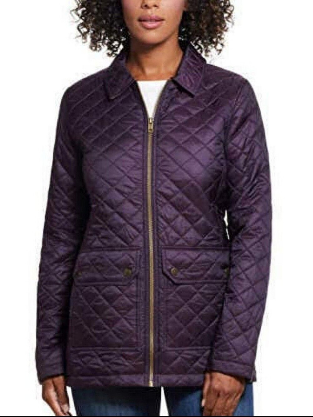 Original Weatherproof Vintage 1948 Diamond Quilted Plum Jacket | Size Small